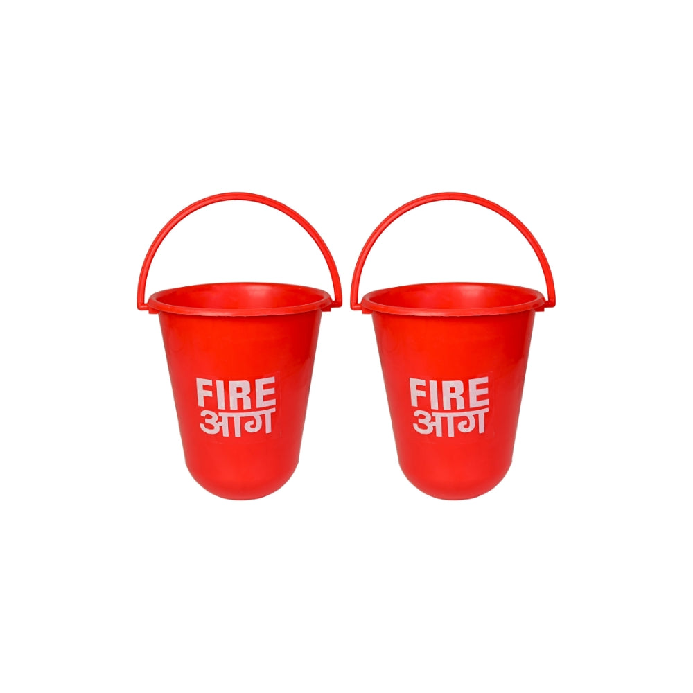 Red Fire Emergency Bucket (Polycarbonate) Material Pack of 1,2,4,6,8,10