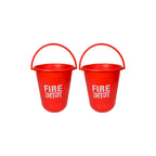 Red Fire Emergency Bucket (Polycarbonate) Material Pack of 1,2,4,6,8,10