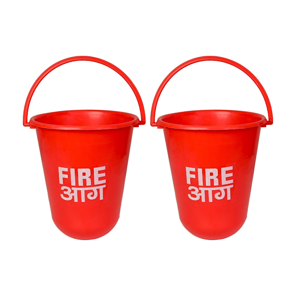Red Fire Emergency Bucket (Polycarbonate) Material Pack of 1,2,4,6,8,10