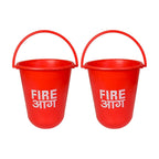 Red Fire Emergency Bucket (Polycarbonate) Material Pack of 1,2,4,6,8,10
