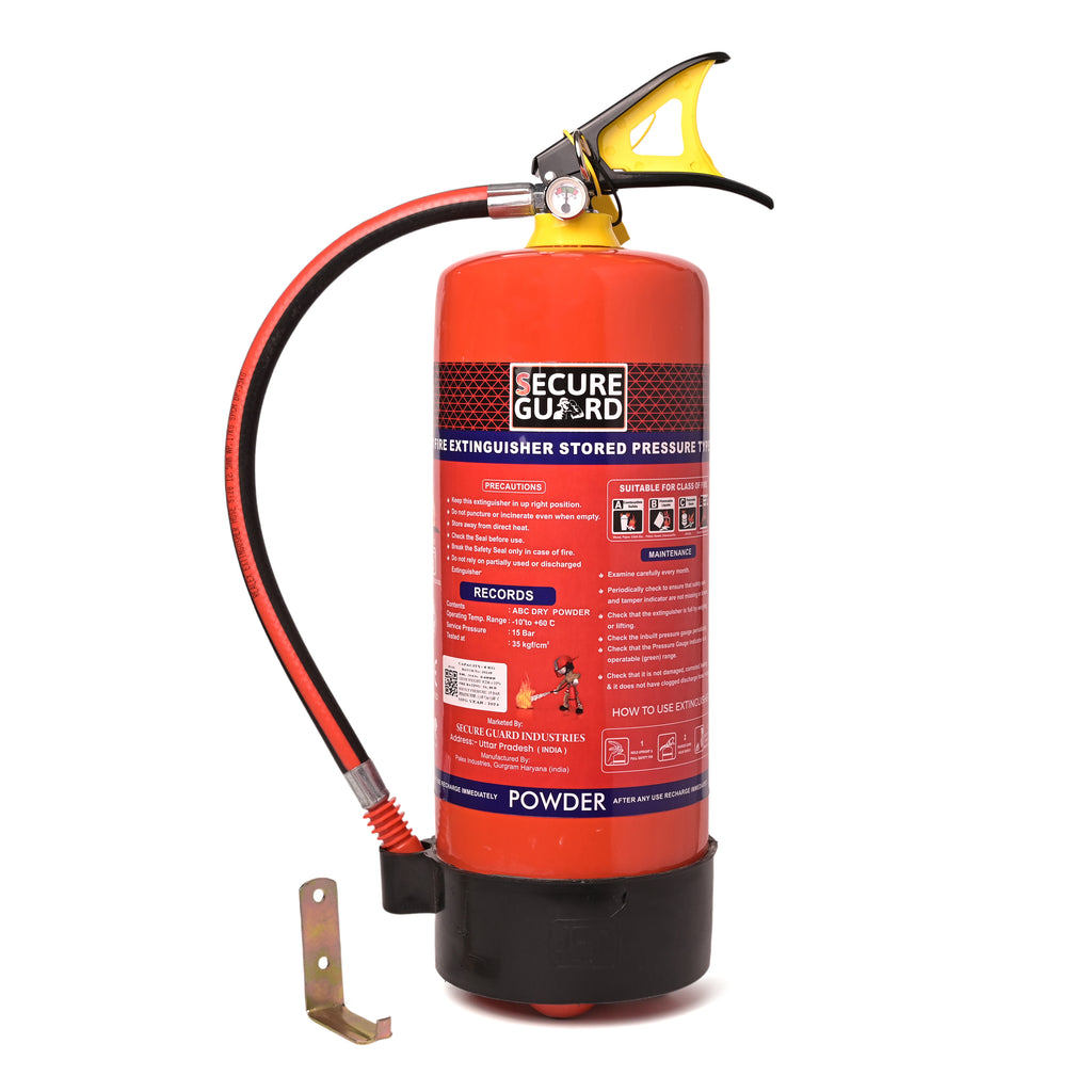 Red Premium Abc Powder Type Fire Extinguisher Isi Mark 9KG