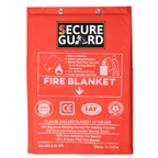Red Fire Blanket, Fiberglass Protection Emergency Fire Blanket For Home, Kitchen, Car, School, Office