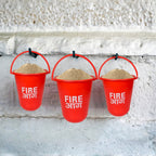 Red Fire Emergency Bucket (Polycarbonate) Material Pack of 1,2,4,6,8,10