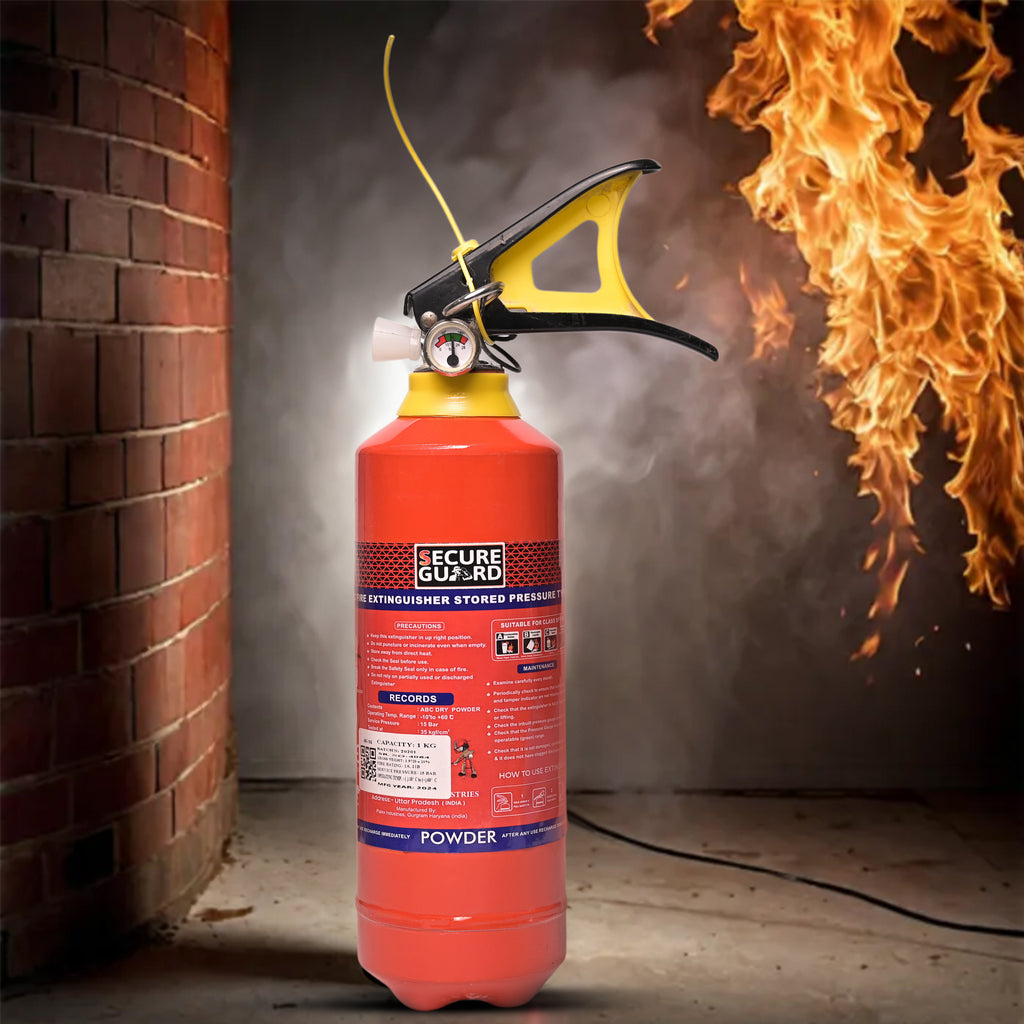 Red Premium Abc Powder Type Fire Extinguisher Isi Mark 1KG