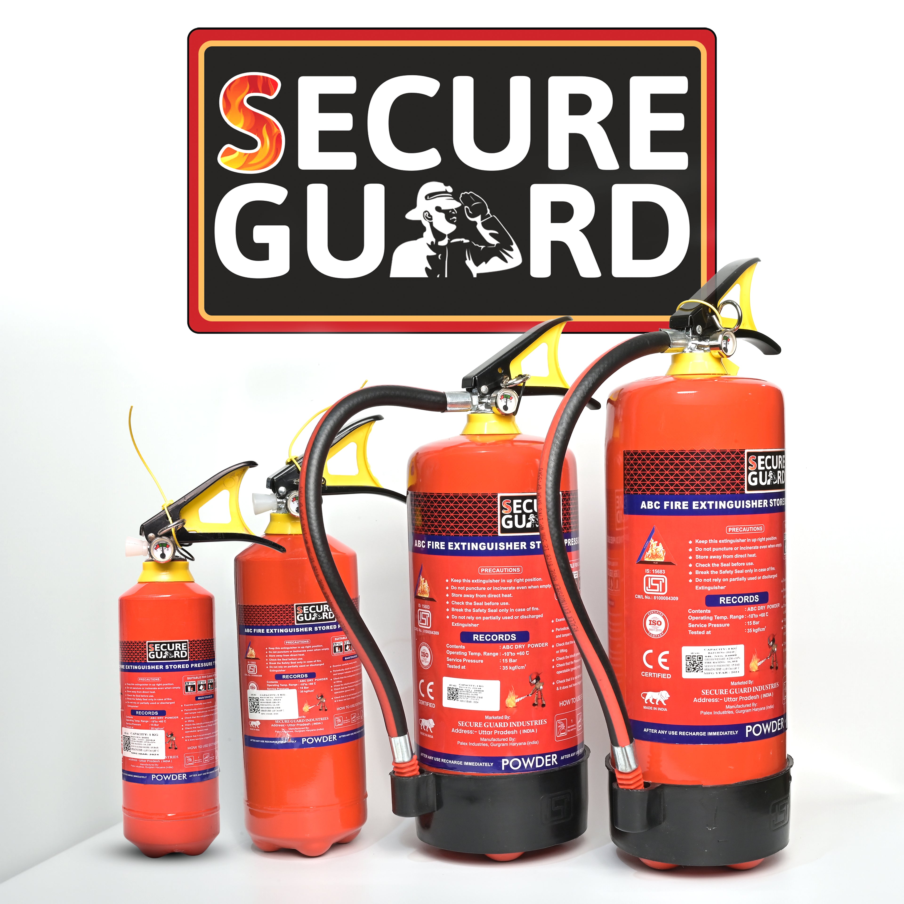Red Premium Abc Powder Type Fire Extinguisher Isi Mark 2KG
