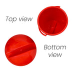 Red Fire Emergency Bucket (Polycarbonate) Material Pack of 1,2,4,6,8,10