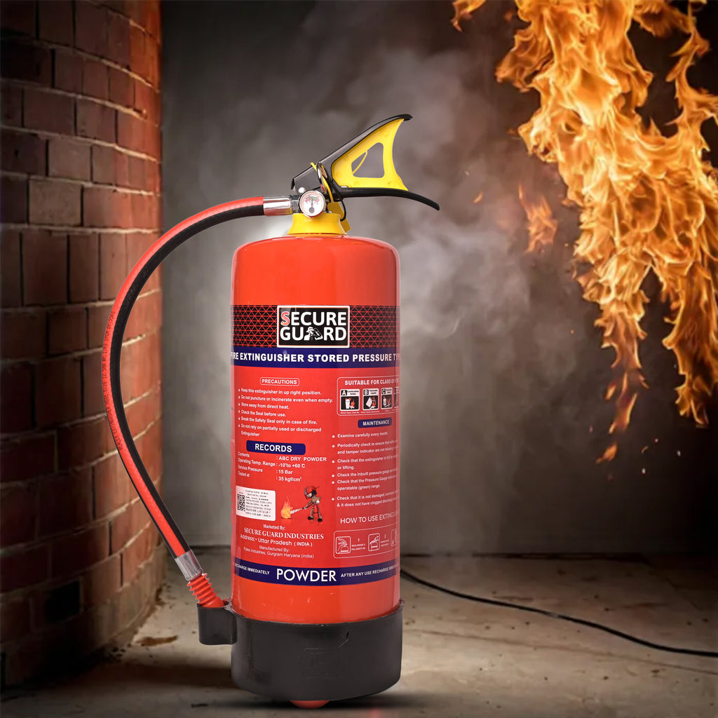 Red Premium Abc Powder Type Fire Extinguisher Isi Mark 9KG