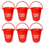 Red Fire Emergency Bucket (Polycarbonate) Material Pack of 1,2,4,6,8,10