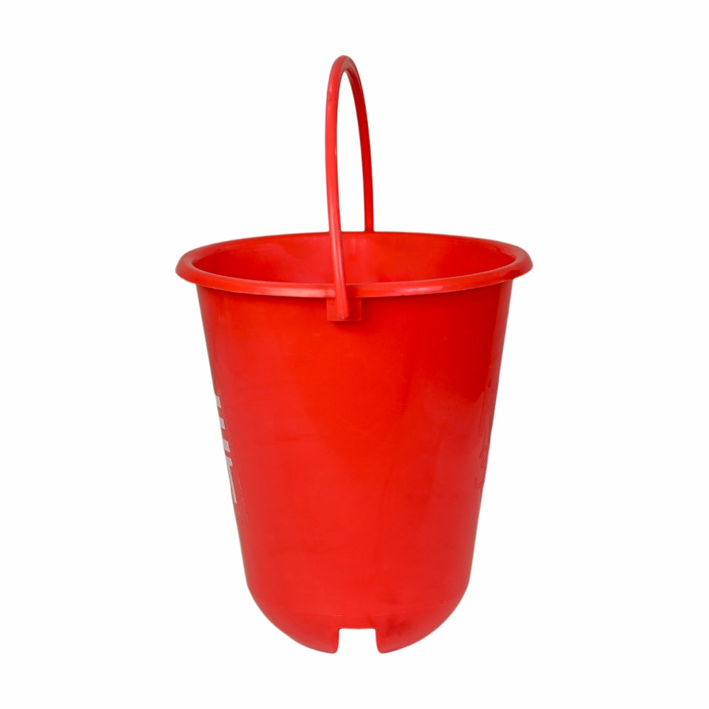 Red Fire Emergency Bucket (Polycarbonate) Material Pack of 1,2,4,6,8,10
