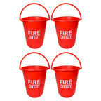 Red Fire Emergency Bucket (Polycarbonate) Material Pack of 1,2,4,6,8,10
