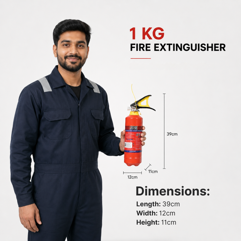 Red Premium Abc Powder Type Fire Extinguisher Isi Mark 1KG
