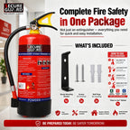 Red Premium Abc Powder Type Fire Extinguisher Isi Mark 1KG