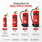 Red Premium Abc Powder Type Fire Extinguisher Isi Mark 1KG
