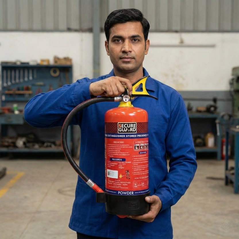Red Premium Abc Powder Type Fire Extinguisher Isi Mark 4KG